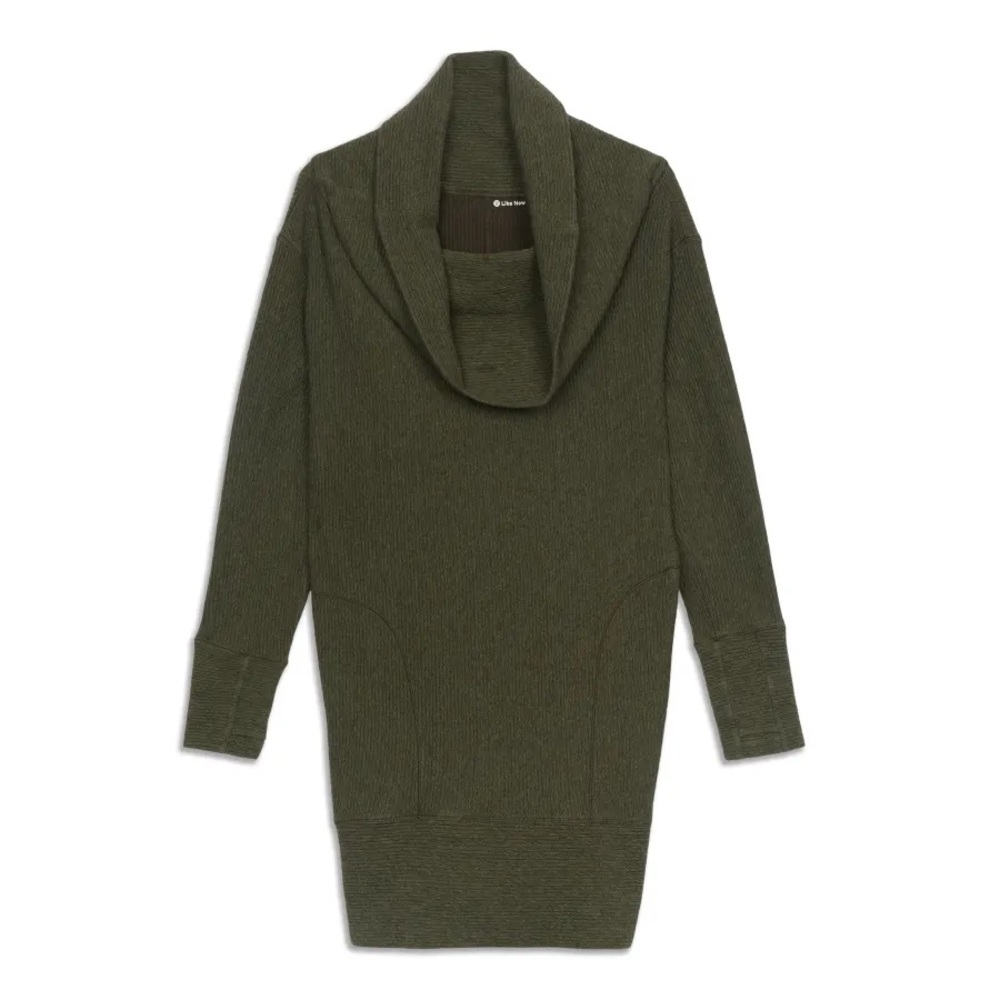 Lululemon Along The Way Dress Olive Green Size Women's Small